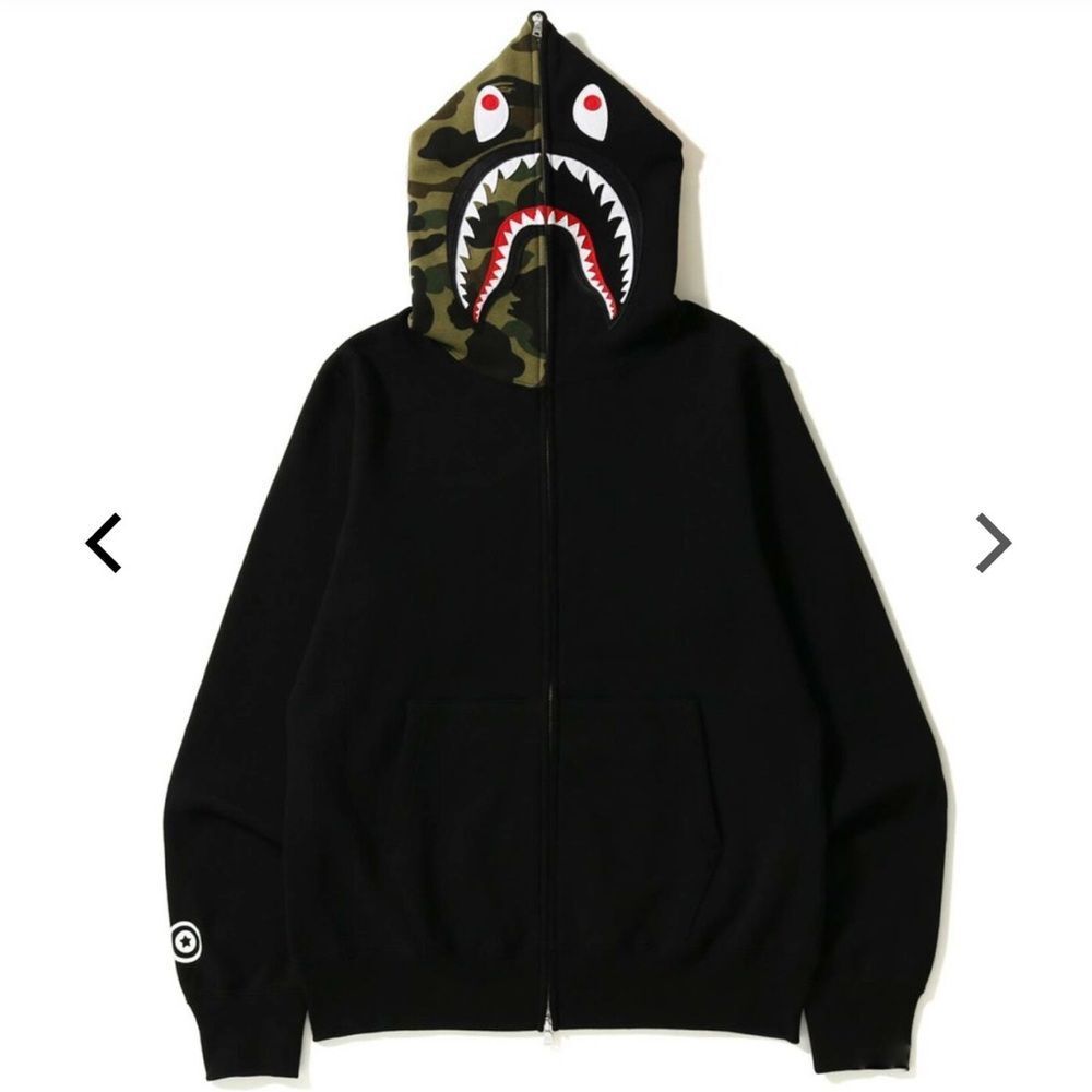Bape A Bathing Ape World Gone Mad black with Green/White Camo XL New With Tags